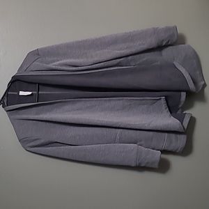 Grey Fleece Lined Cardigan